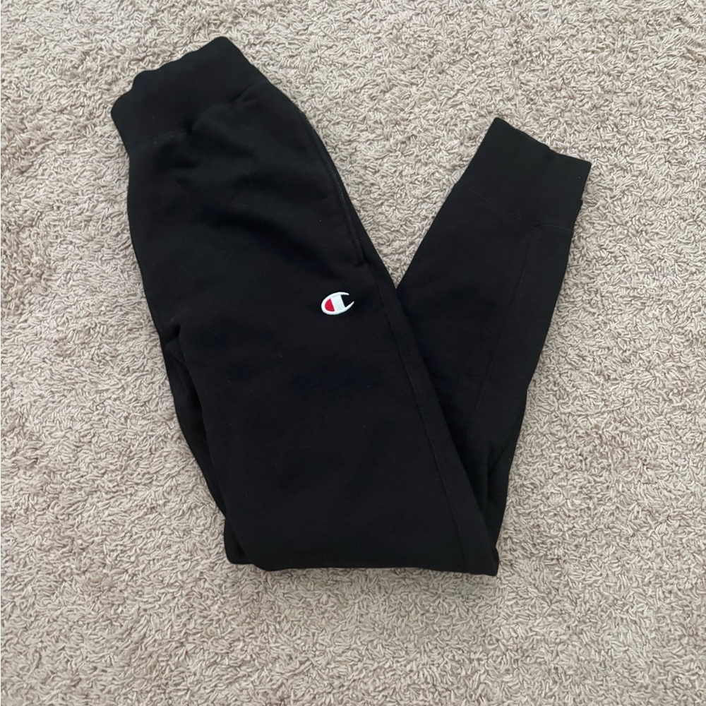 Champion Black Tapered Sweatpants